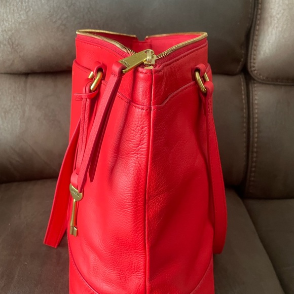 Fossil Leather Handbag Purse Tote - Picture 3 of 14